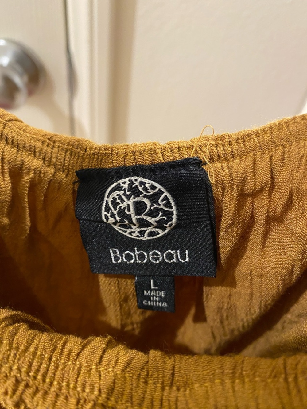 Bobeau Mustard Ruffle-Strap Button Front Tank - Picture 3 of 4